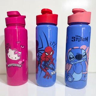 Garrafa de Agua Hello Kitty Stitch ou Homem Aranha  700 ml Livre BPA Infantil Escola e Passeio em Oferta na Shopee