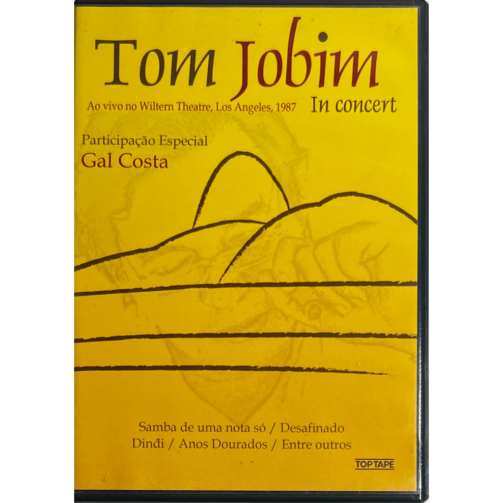 DVD - Tom Jobim - In Concert Los Angeles - 1987 - Participação Especial Gal Costa - Original