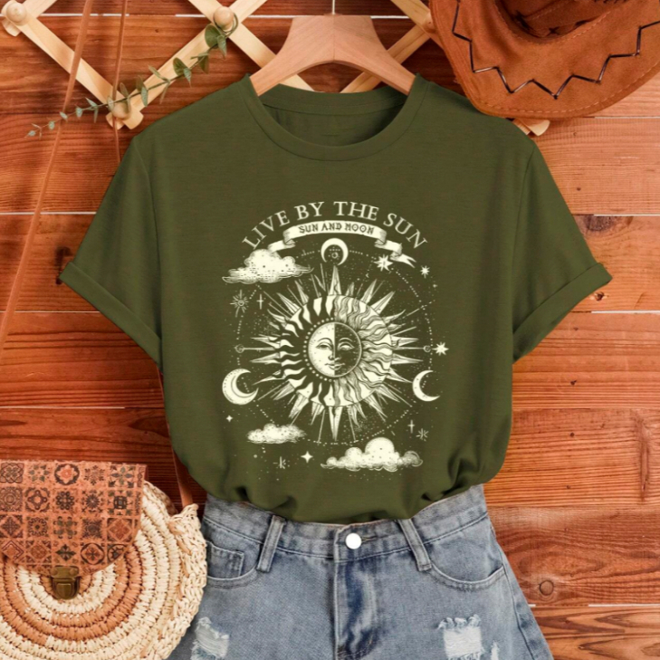 Camiseta Feminina T-shirt Live by the Sun