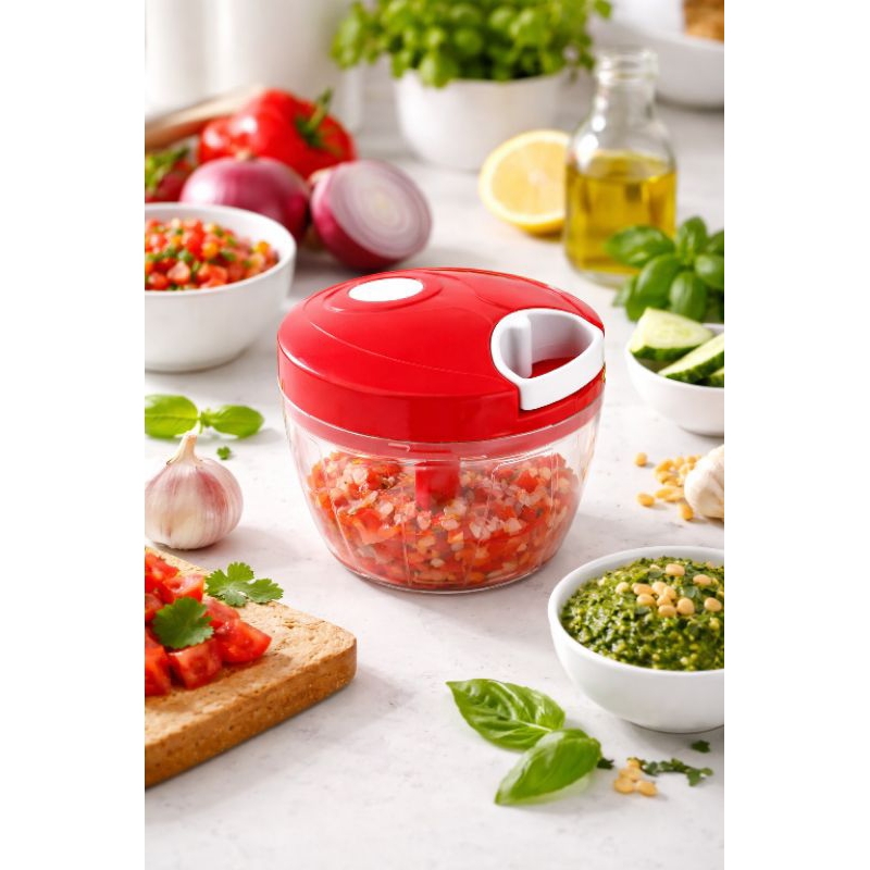 Mini Processador de alimentos triturador manual 500ml tritura tudo em Oferta na Shopee