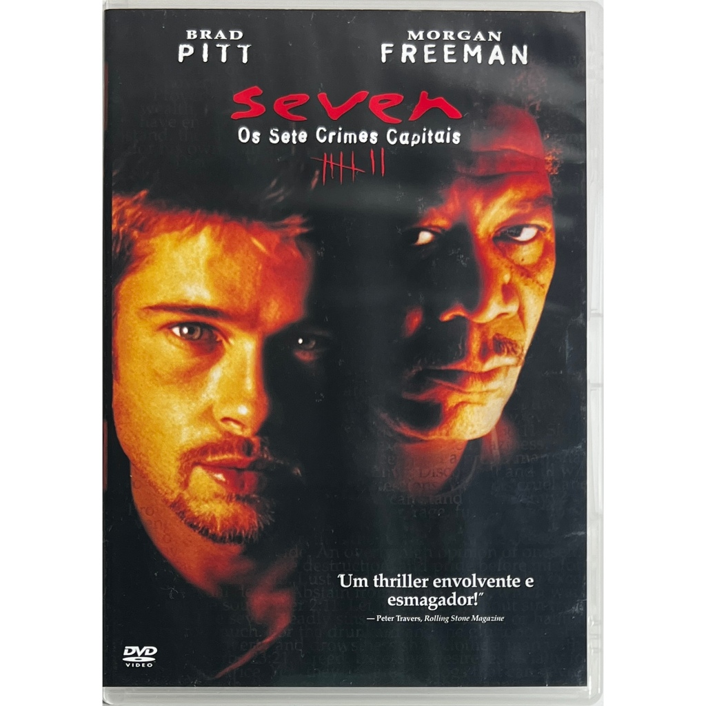 DVD - Seven - Os 7 Crimes Capitais - Brad Pitt - Morgan Freeman - Original