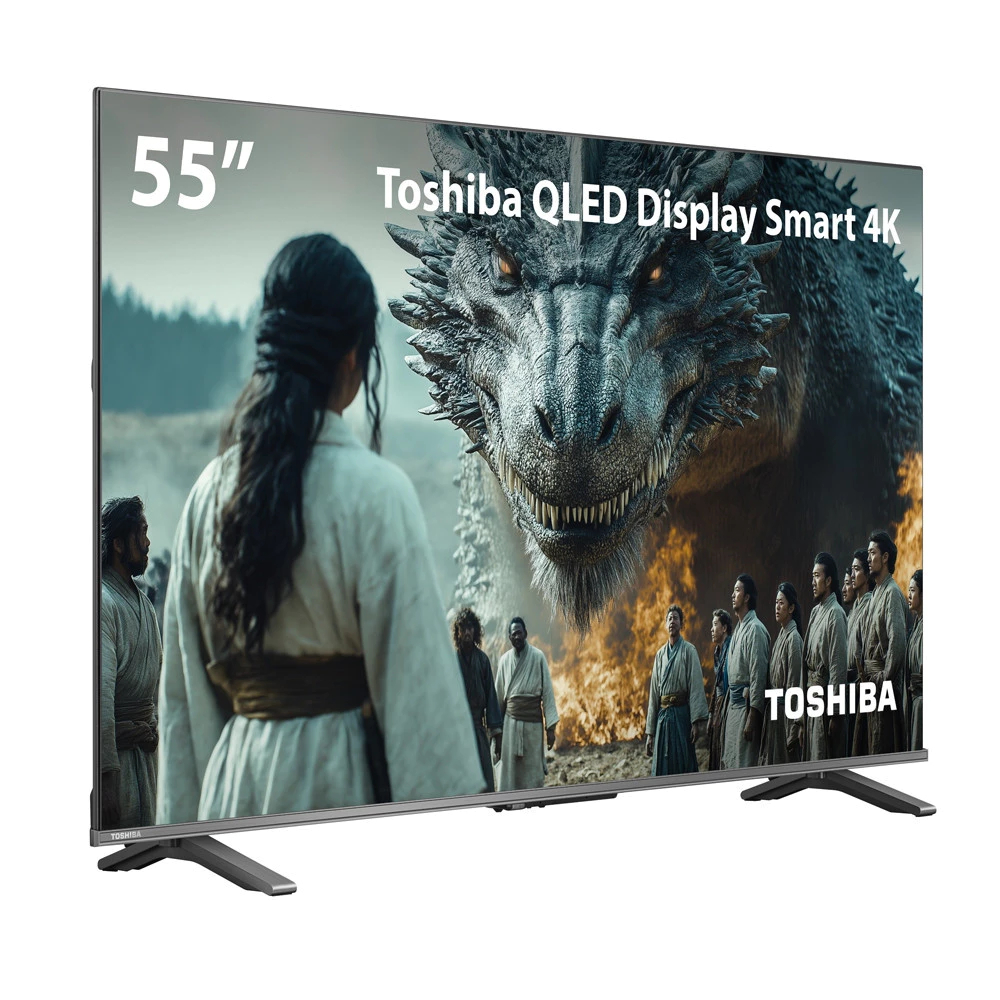 Tv Smart QLED 55 4K Toshiba Google Tv 3hdmi 2usb Wi-Fi