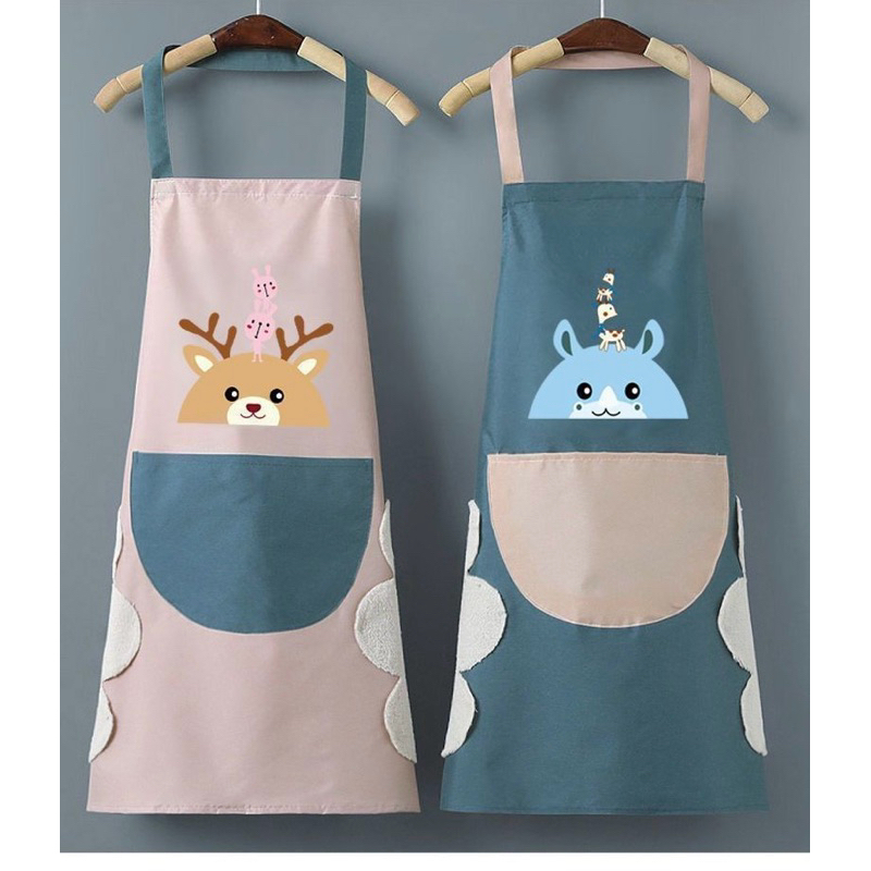 Avental De Cozinha Impermeavel E Engrossado A Prova De Oleo De Limpeza Manual