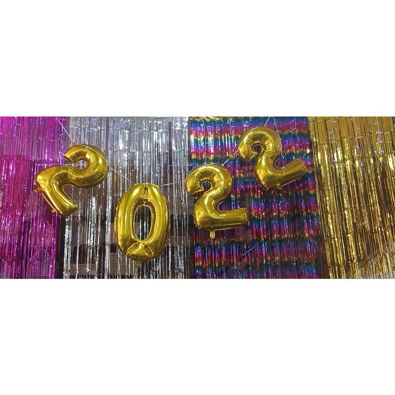 KIT 5 CORTINAS DE RÁFIA METALIZADA | 2X1M | DECORAÇÃO DE FESTA | CENÁRIOS | CARNAVAL | FANTASIA | CONJUNTO | BANNERS