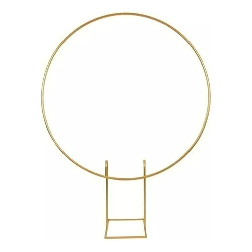 Arco Redondo 1,50m Desmontável para Decoração de Festas em Ferro Dourado