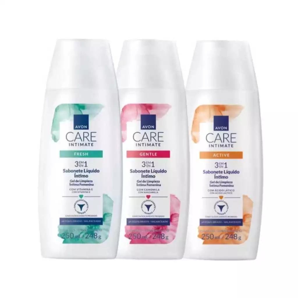 Avon Care Intimate Liquid Soap 250ml (Active or Fresh) - Gentle and Delicate Cleansing, Balanced pH