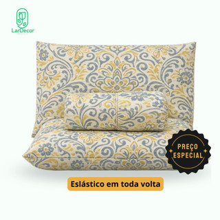 Jogo de Lençol Queen 3 Peças Microfibra - ESTAMPAS SORTIDAS