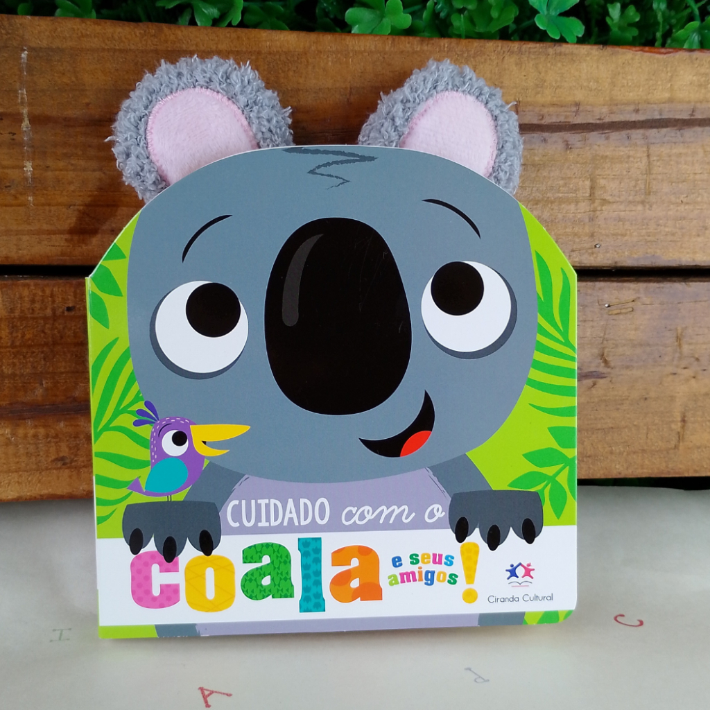 Livro Sensorial Interativo Infantil Cuidado Com Coala e Seus Amigos em Oferta na Shopee