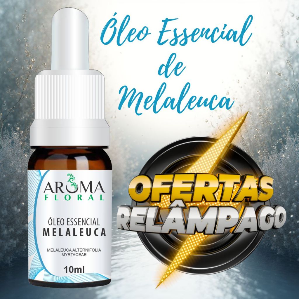 Oleo Essencial de Melaleuca 100% Puro Tea Tree com Conta Gotas