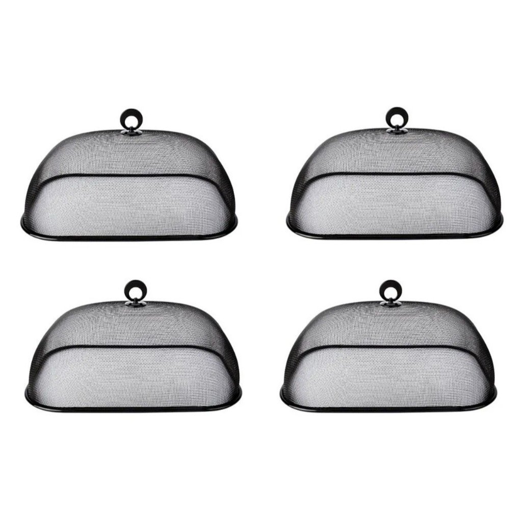 4 Telas Protetoras De Alimentos Bolo  Retangular 37 Cm Euro