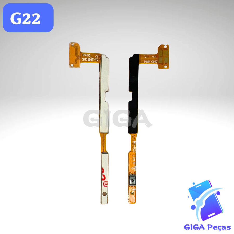 Flex Botão Power e Volume compativel com G22 Reposição