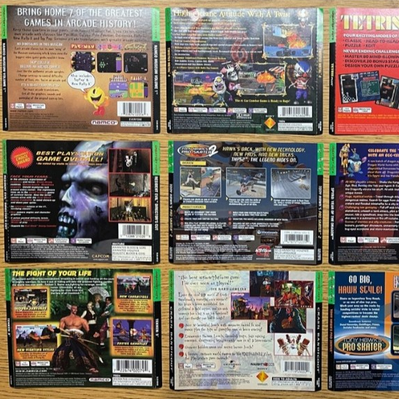 Kit Capa Encarte Frontal+Traseira+Inlay+Caixa Acrilica Jogo Ps1 A sua Escolha!