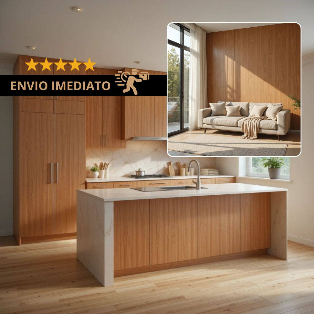 Papel de Parede Adesivo Madeira Freijó 5m a 20m X 45cm Autocolante Lavável Resistente Luxo Envio Hoje