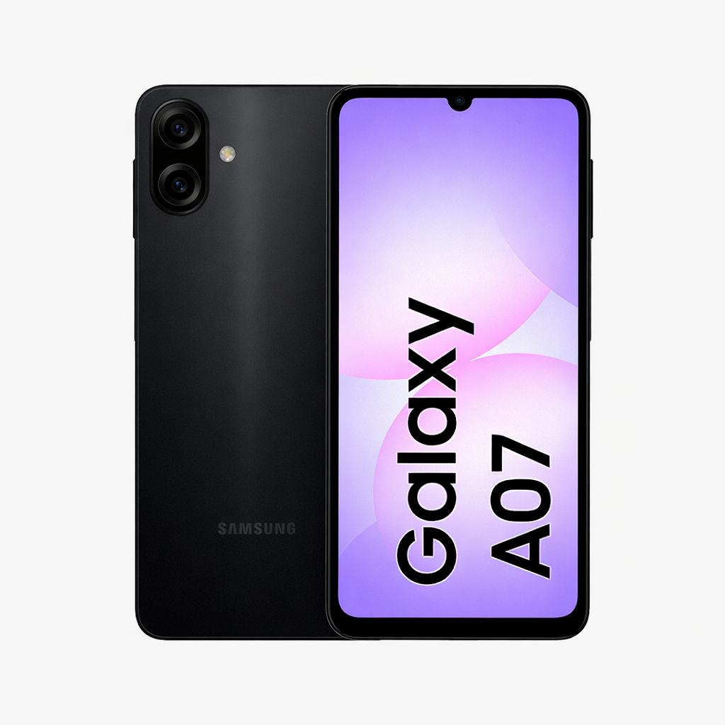 Celular Samsung Galaxy A07 PRETO - 128GB, 4GB, Câm. 50MP, Tela 6.7