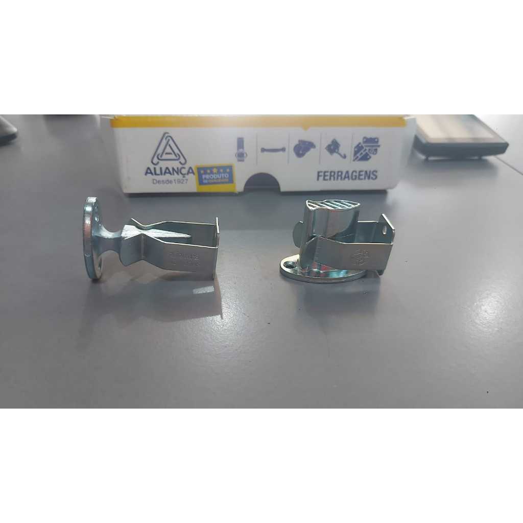Fixador De Porta Aliança Zincado - Opções Piso (86151/3) ou Rodapé (86151/1) - Original