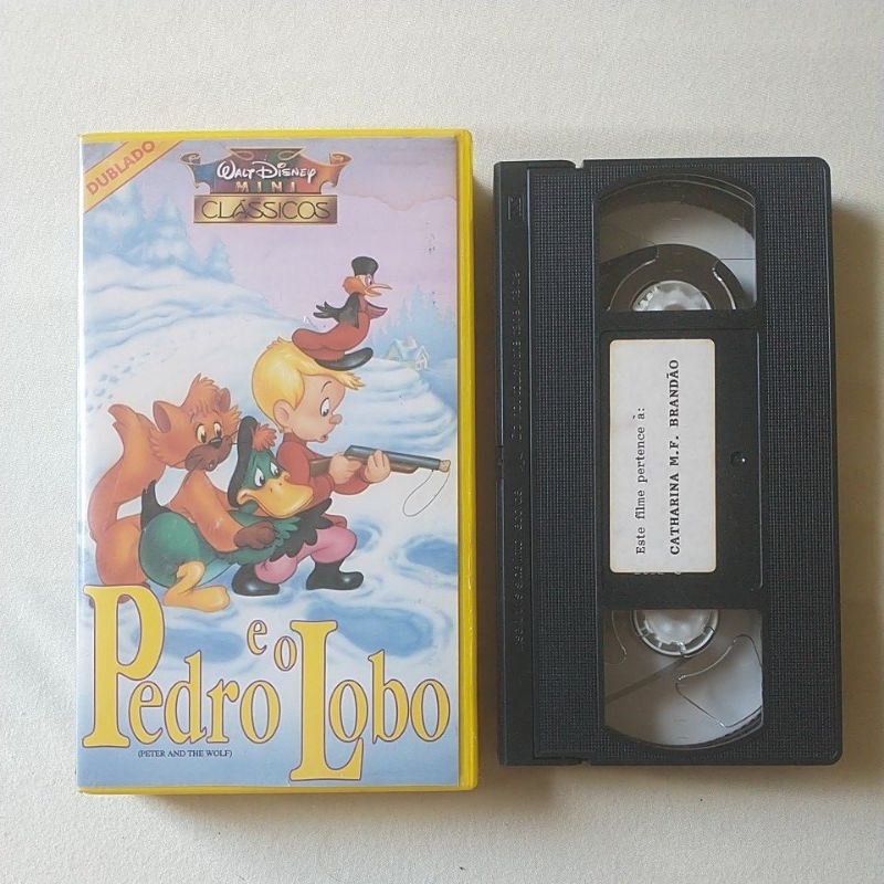 Fita VHS Pedro e o Lobo - Walt Disney