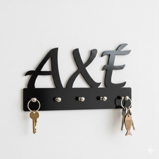 Porta Chaves Guias Palavra Axé Umbanda Quimbanda Candonblé 15x25cm Preto em MDF em Oferta na Shopee