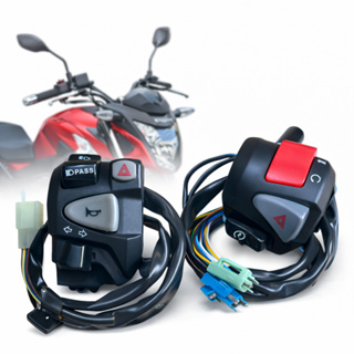 Kit Punho Luz Titan 150 160 Fan Start Modelo Cb 650 Nc750 Com Lampejador + Punho De Partida Cb 500 em Oferta na Shopee