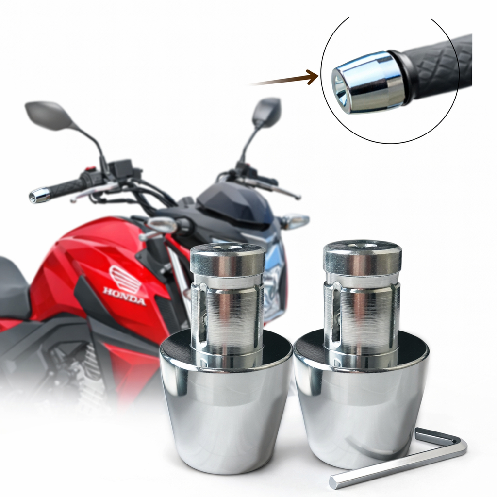 Par Peso Pesinho Pcx 150 Para Guidao Oco Cromado Com Bucha em Oferta na Shopee