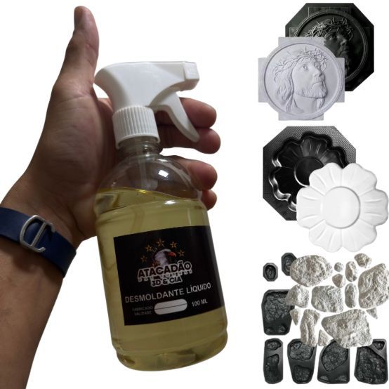 Desmoldante Com Borifador 500 ml para forma 3d