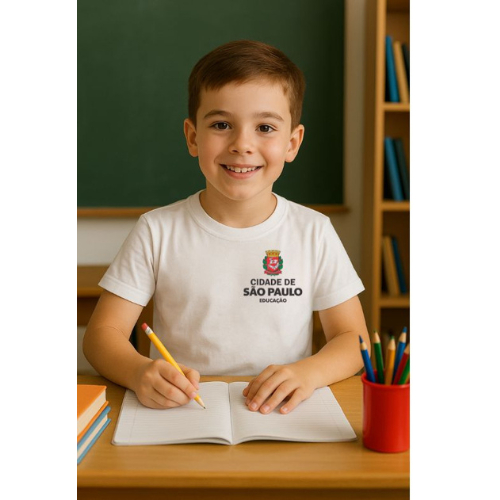 camiseta da prefeitura sao paulo infantil Algodao em Oferta na Shopee