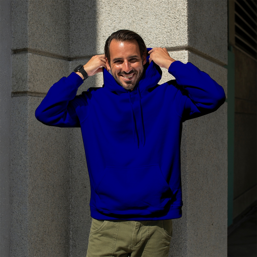 Moletom Liso Premium Básico Blusa De Frio Casaco Flanelado Masculino Feminino Canguru Capuz e Bolso Varias Cores