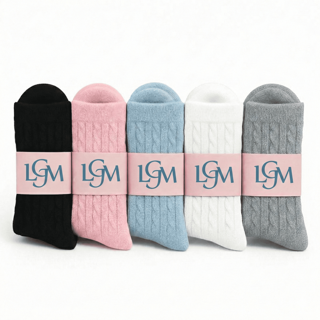 Kit 5 Meias Femininas Algodão Academia LGM Confortável