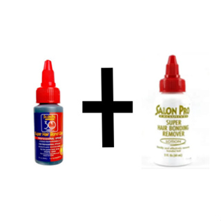 Kit Cola 30 Sec. Para Extensão de Cílios 30ml + Loção Removedor de Cola 30ml Salon Pro em Oferta na Shopee