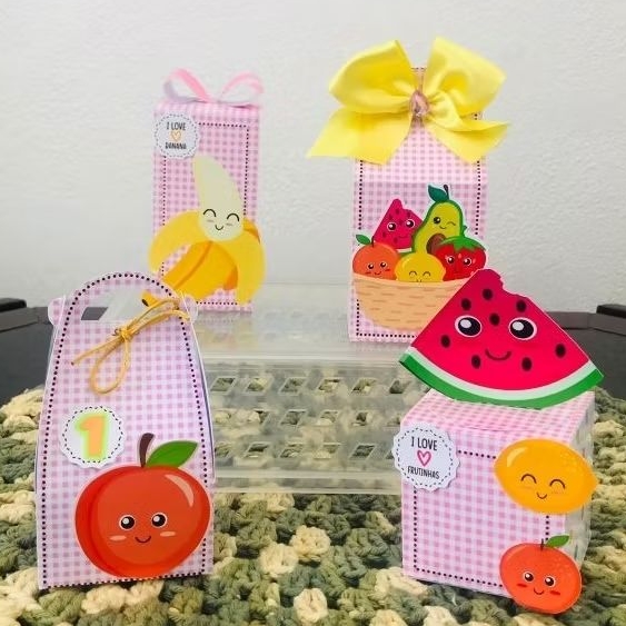 Pegue e Monte-Kit Festa Frutinhas - Lembrancinhas Personalizadas Frutinhas- Papelaria Personalizada-Aniversário infantil