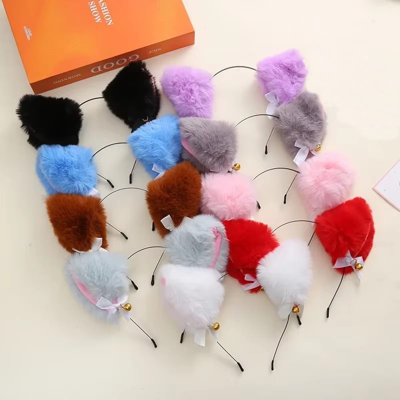 Tiara Orelha Gato Luxo Grande Cat Ear - Cosplay Fantasia Anime Game Geek em Oferta na Shopee