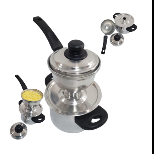 Paulistinha Cuscuzeira individual, mini cuscuzeira individual em alumínio resistente. em Oferta na Shopee