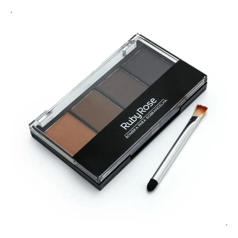 Paleta Quarteto Sombra Para Sobrancelha Ruby Rose Hb F572 Paleta De Cores