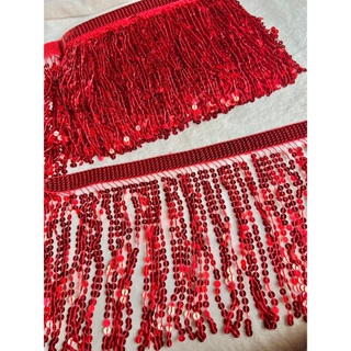 Franja de Paetê 20cm por Metro | Ideal para Fantasias, Roupas, Carnaval e Decoração em Oferta na Shopee