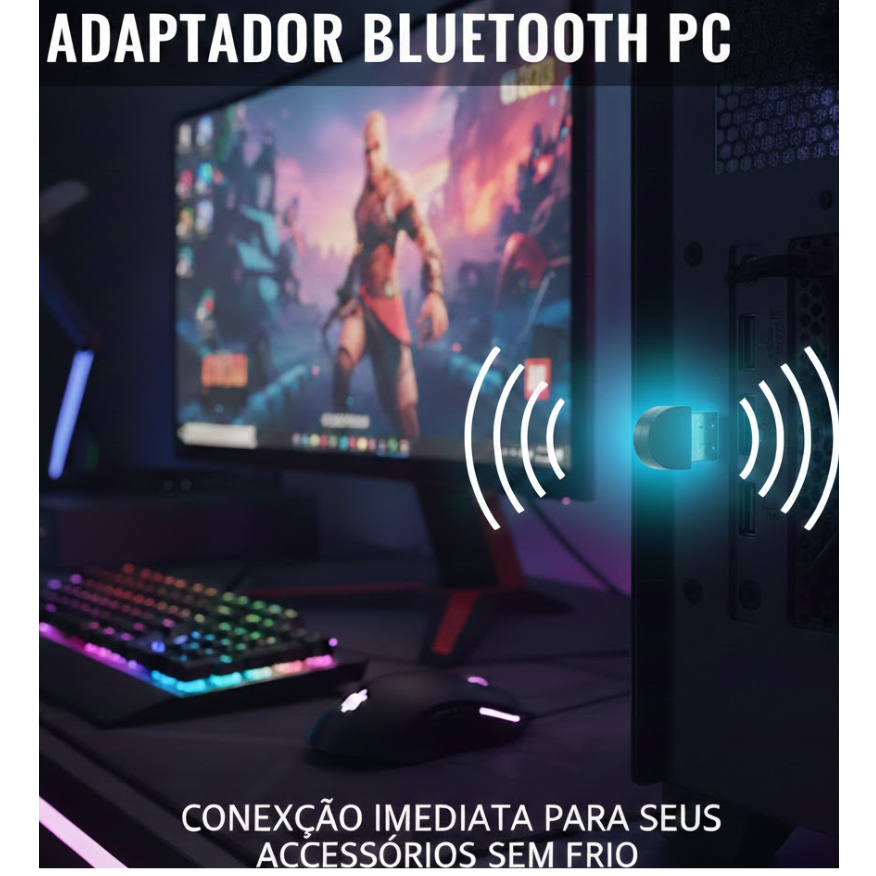 Adaptador  Receptor Computador USB Bluetooth Dongle 5.0 Plug usb Transmissor de áudio para Notebook (Carro nâo serve em Oferta na Shopee