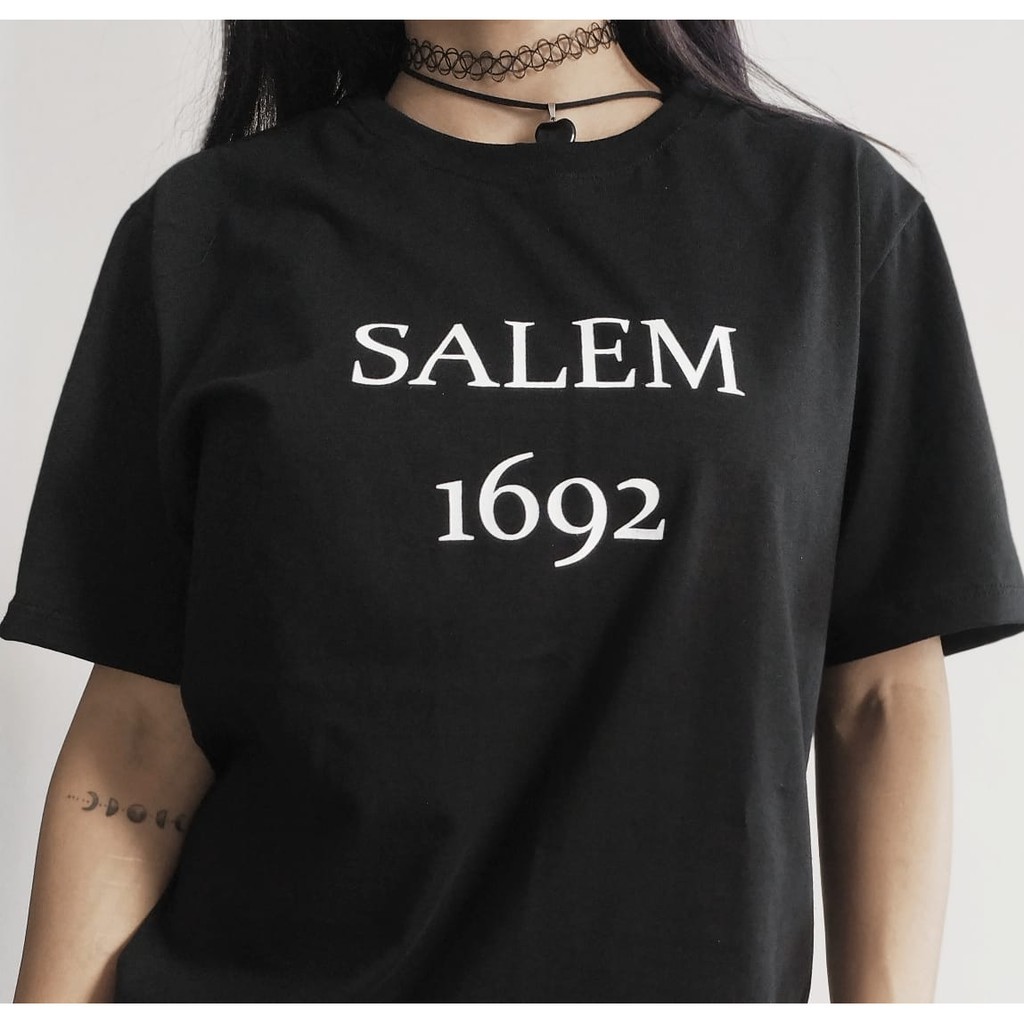 Camiseta/Babylook SALEM 1692 /gótico/ bruxas/ 100% algodão