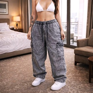 Cargo Jeans Calca Feminina /Masculinha jeans supper promocao 100% em Oferta na Shopee