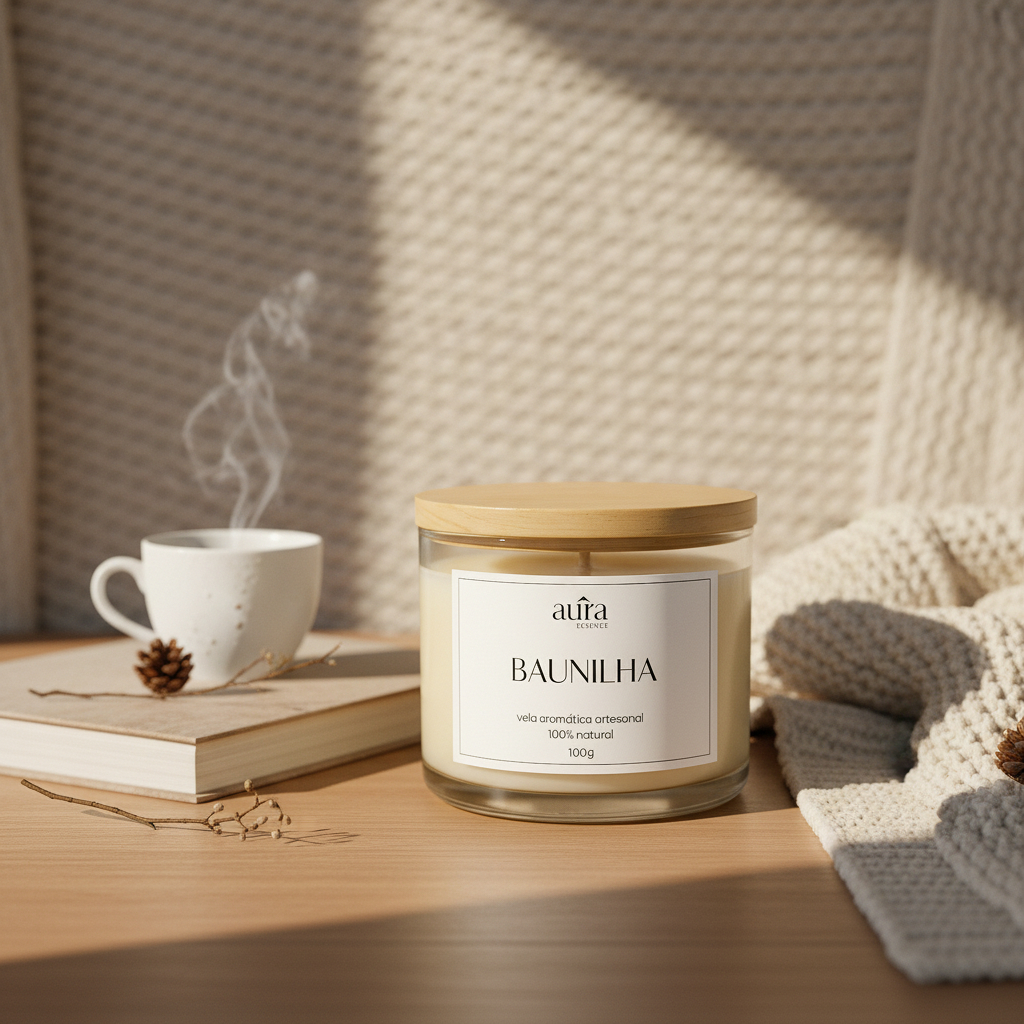 Vela aromática artesanal em Oferta na Shopee