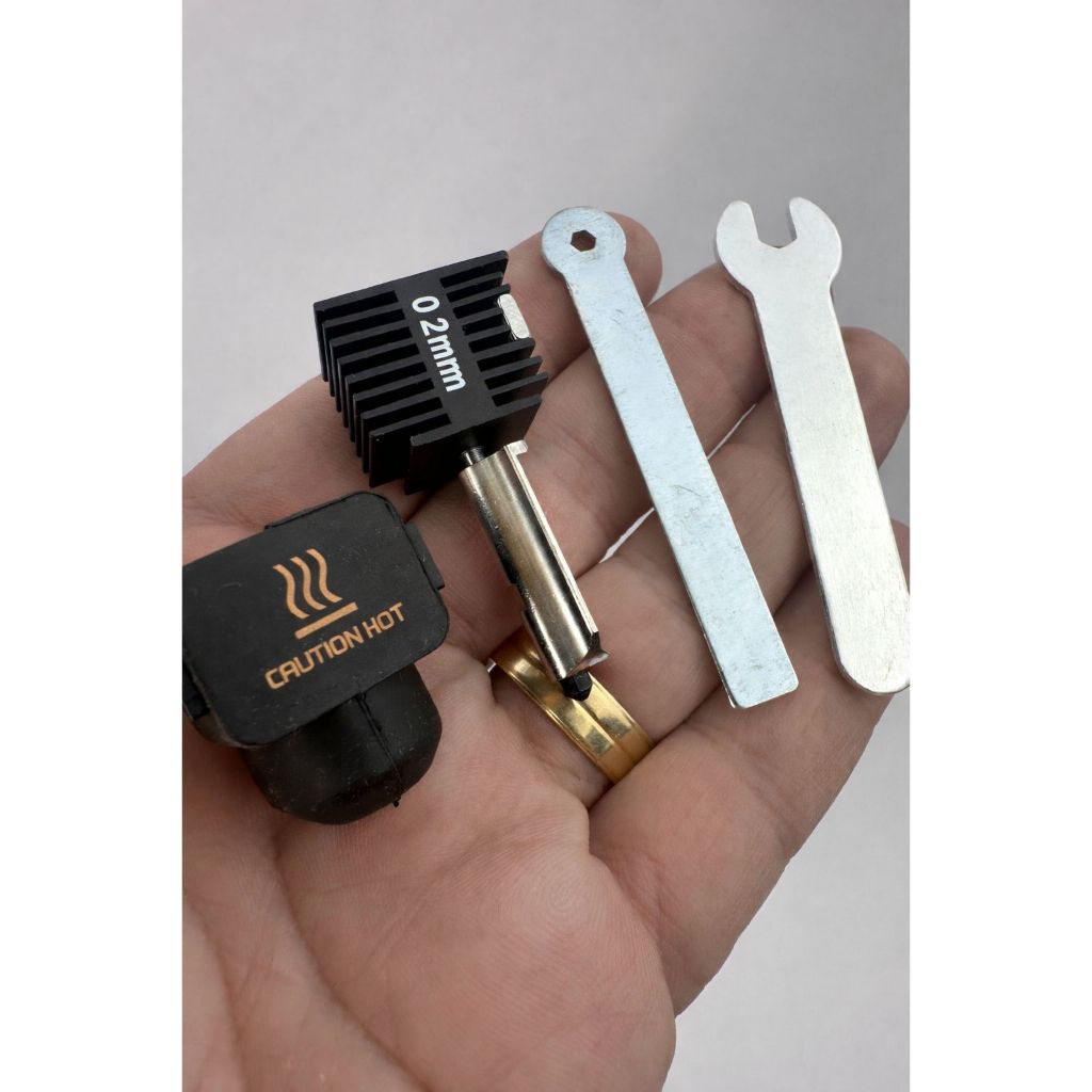 Hotend 0.2mm Bambu Lab A1 e A1 Mini Bico Aço Endurecido Removível Fácil Manutenção