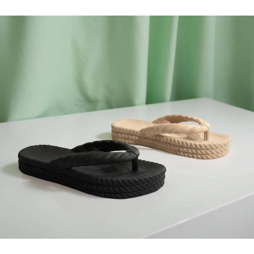 Papete Feminina Trançada Antiderrapante Macia e Confortável com Envio Grátis Leo Variedades