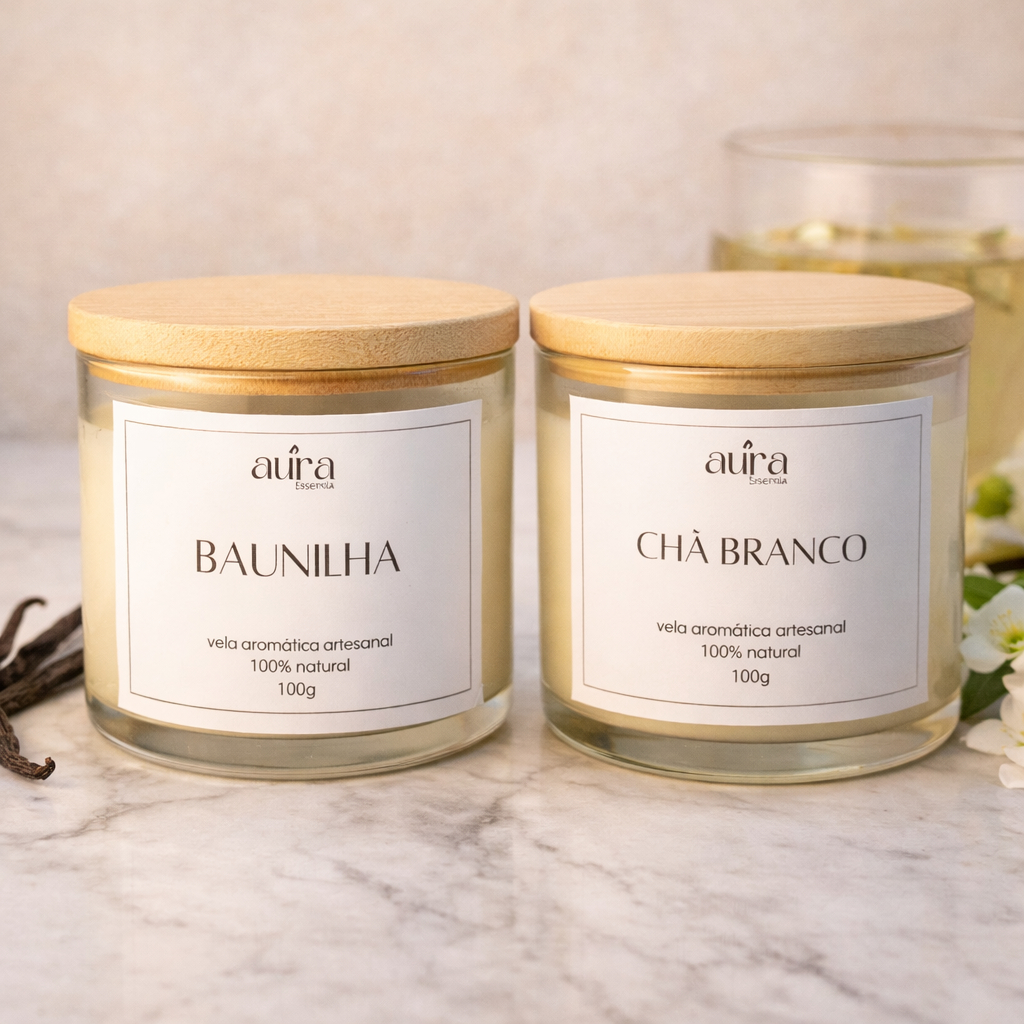 Imagem Kit de velas aromáticas artesanais