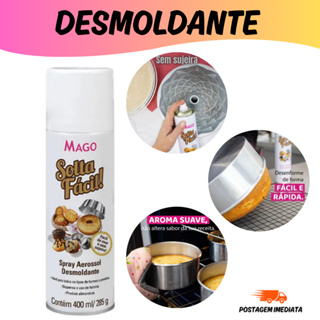Spray Solta Fácil 400ml Desmoldante Mago - Antiaderente Para Untar Formas Massas Bolos Doces em Oferta na Shopee