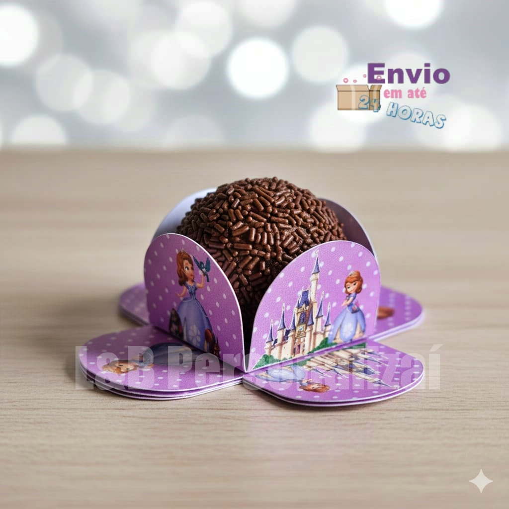 Forminha de Doces Princesa Sofia Personalizada no Tema /Lembrancinha de Festa /Aniversário