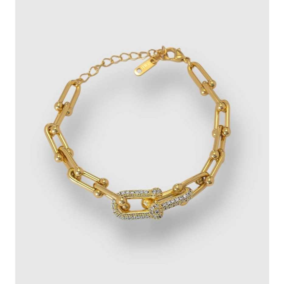 Pulseira / Colar Feminina Corrente Elo em Aço Inoxidável – Moderna e Resistente em Oferta na Shopee