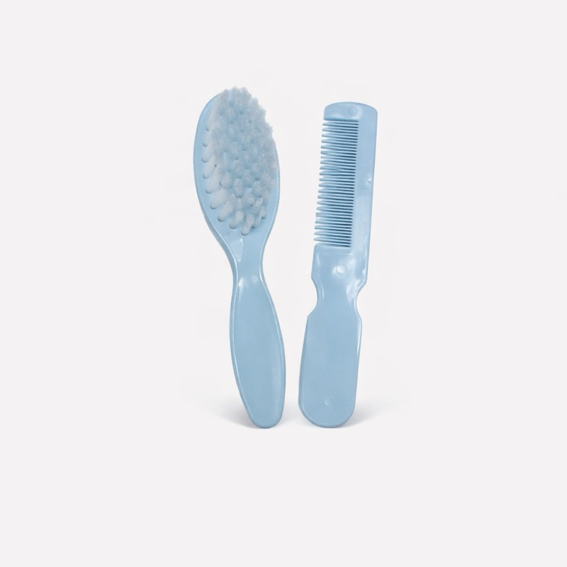 Kit Bebê Carícia com Escova e Pente Infantil Higiene Cuidados do Bebê