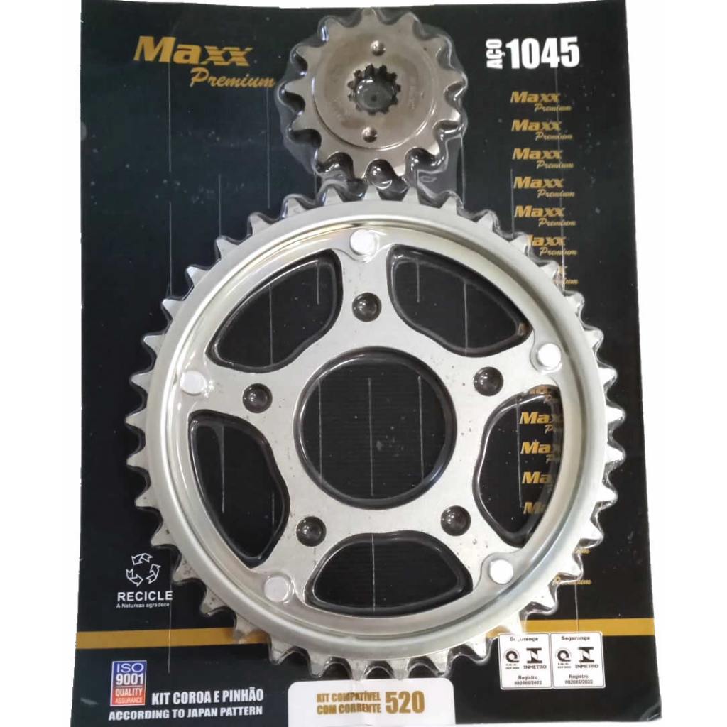 KIT COROA E PINHAO TWISTER 250 CBX - PARA RELAÇÃO DA HONDA TWISTER ATÉ 2008 em Oferta na Shopee