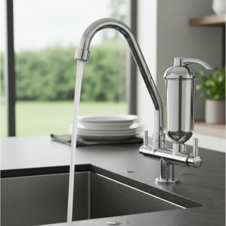 Torneira Cozinha Filtro Bancada Luxo Cromado Bica Móvel Mesa em Oferta na Shopee