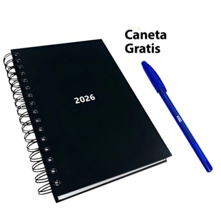 Agenda 2026 Diária Capa Dura A5 168 Folhas Preta 2026 para Presente em Oferta na Shopee