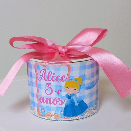 kit Tubolata Personalizada 5x6  TEMA CINDERELA - Lembrancinha para Festa de Aniversário, Festa Cinderela,  VÁRIOS TEMAS