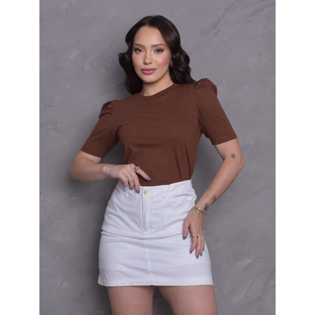 Camiseta Feminina Vermelha - Comprar com Melhor Preço em Blusas