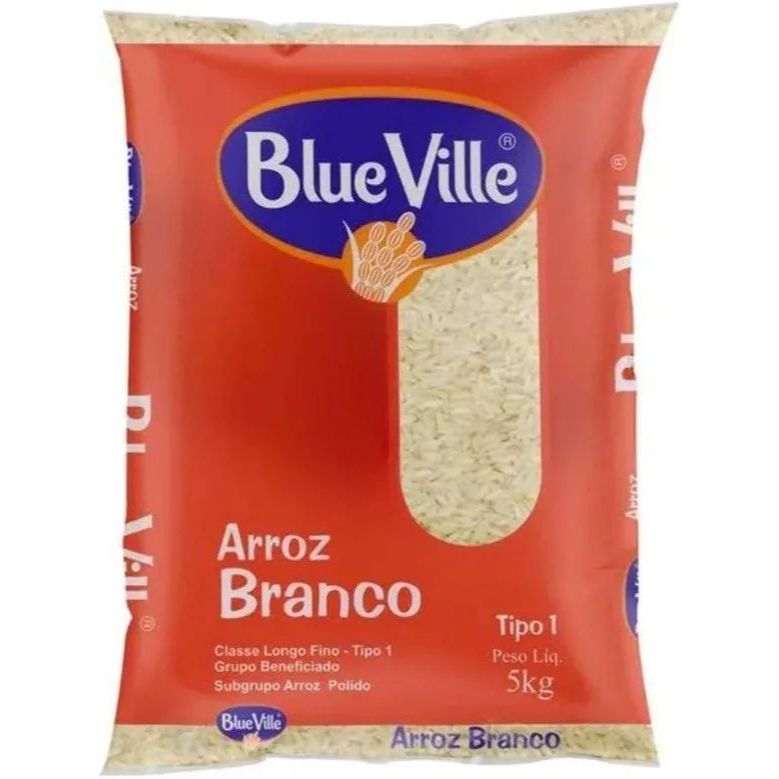 Arroz Branco Blue Ville Pacote 5kg Premium